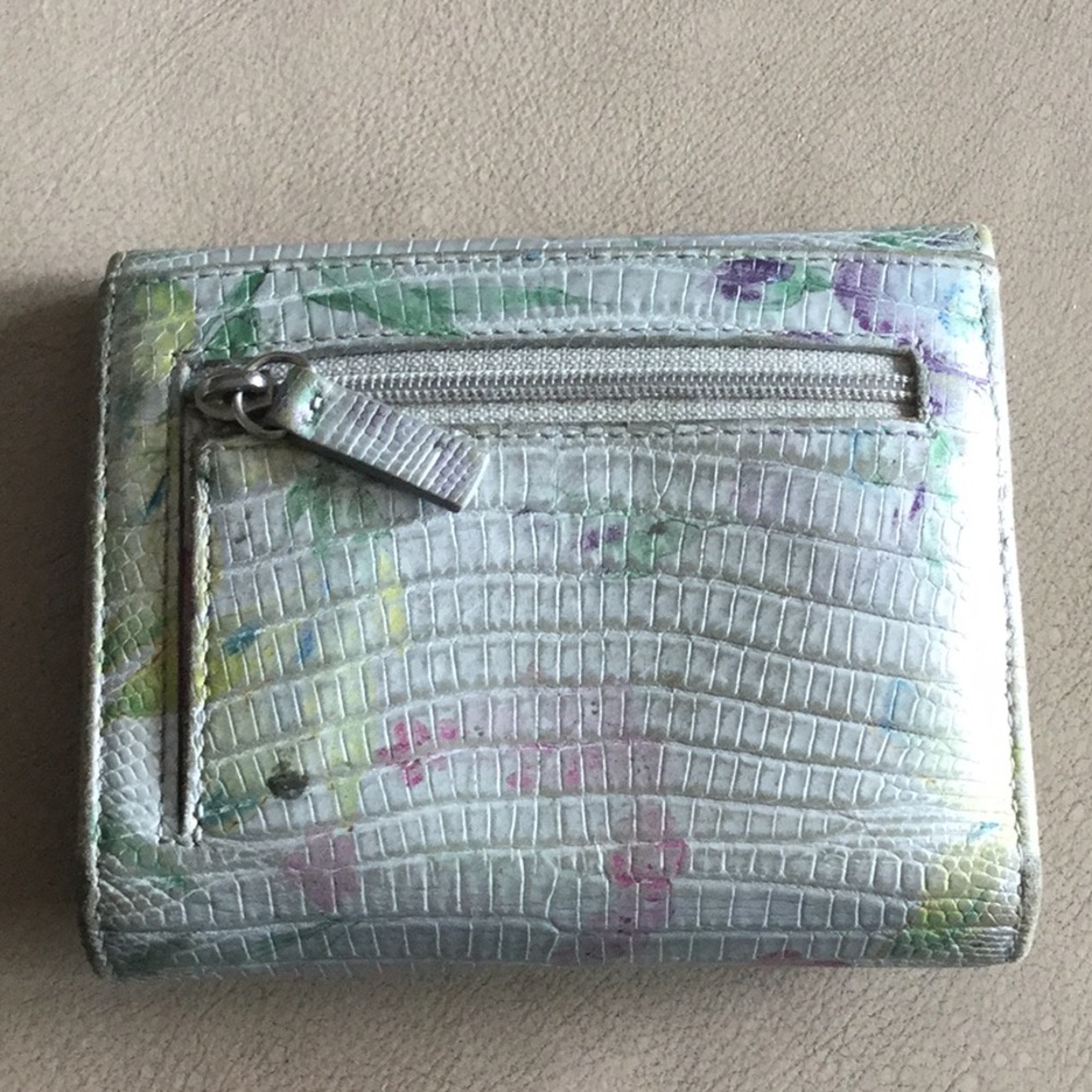 Lodis silver with floral scape wallet - Picture 2 of 4